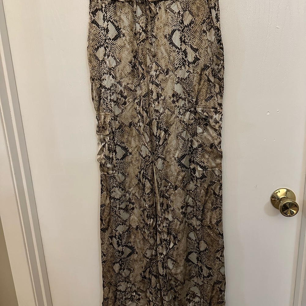 Snakeskin Print Jumpsuit